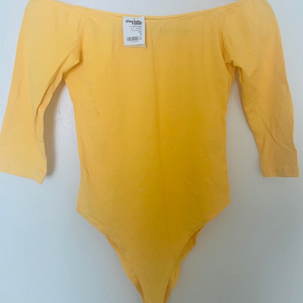 Charlotte Russe Off The Shoulder Bodysuit